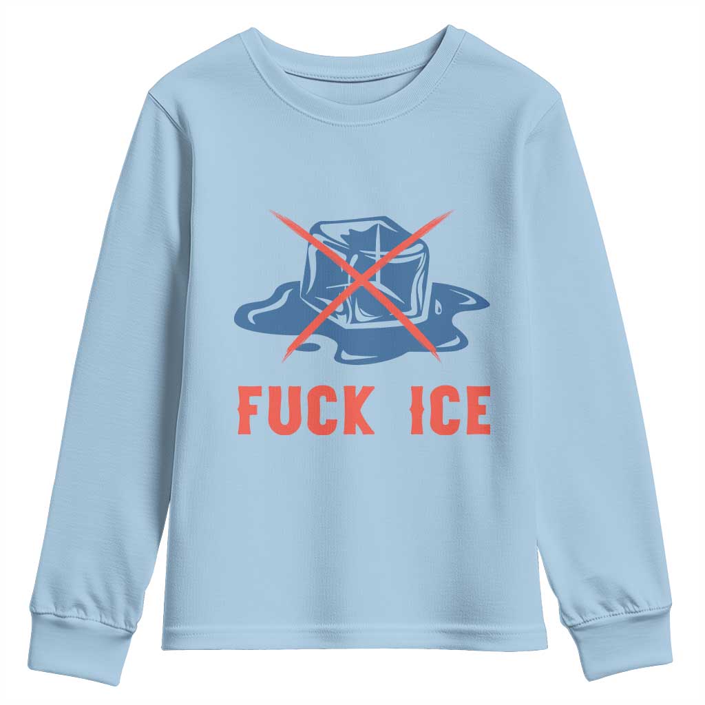 Ice Cube Anti ICE Immigration Human Rights Meme Youth Sweatshirt