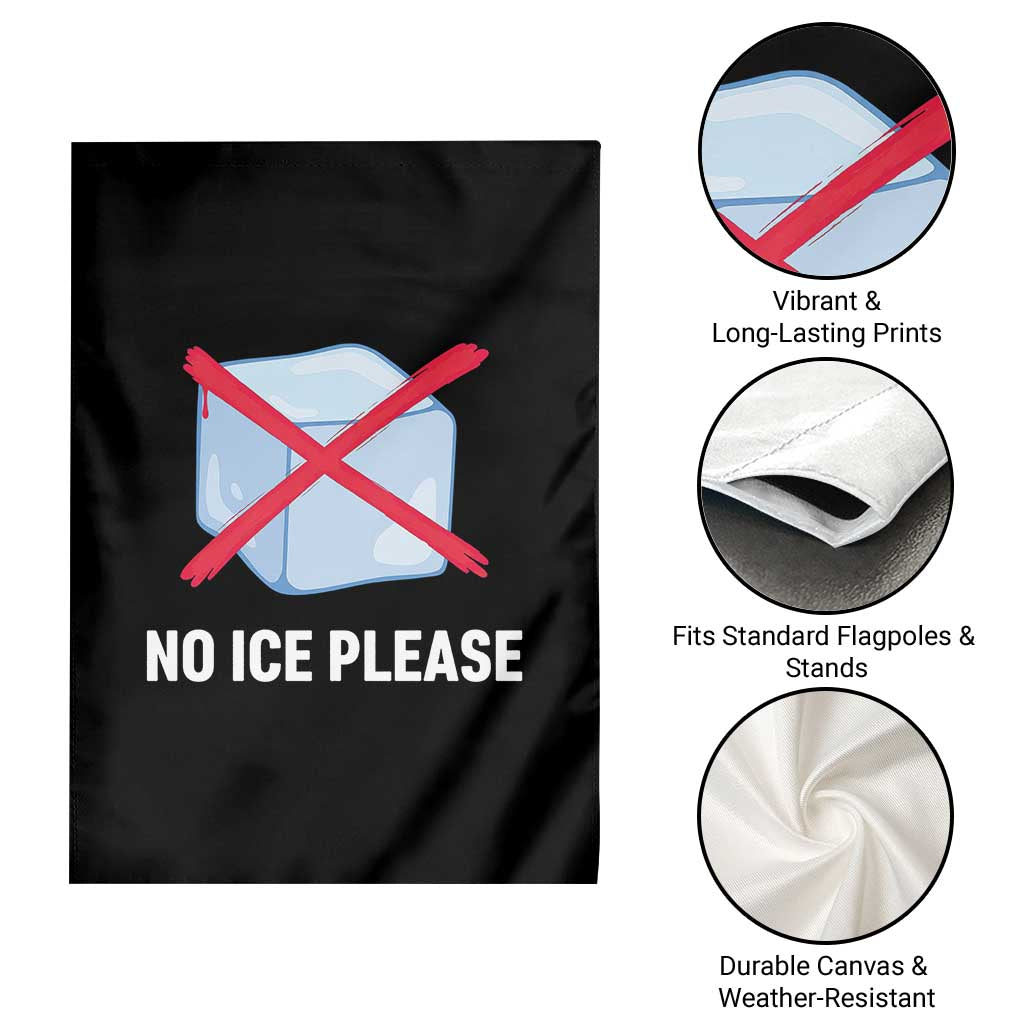 No Ice Please Garden Flag Ice Cube Anti ICE Deportation Human Rights Protest