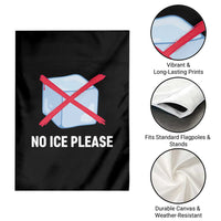 No Ice Please Garden Flag Ice Cube Anti ICE Deportation Human Rights Protest