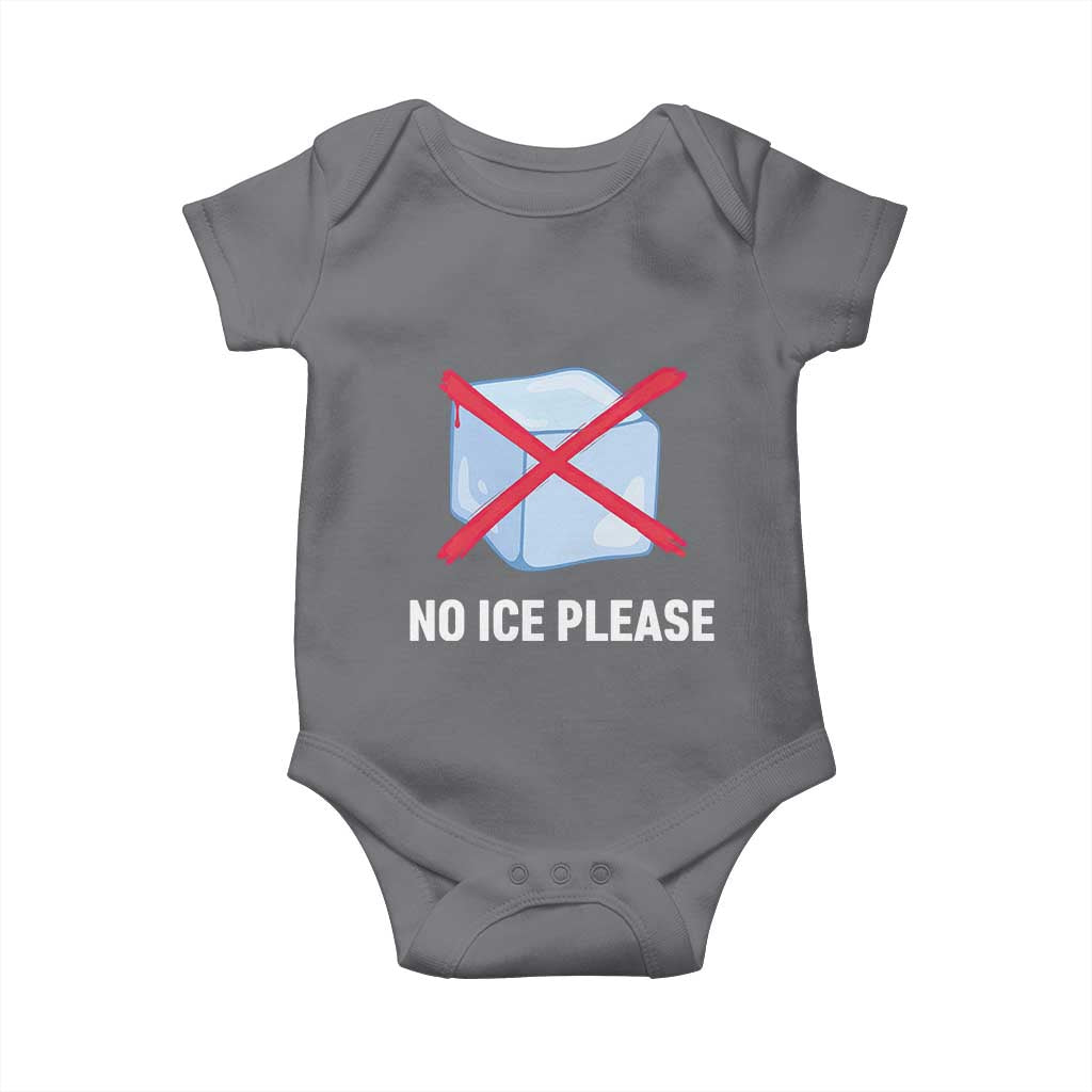 No Ice Please Baby Onesie Ice Cube Anti ICE Deportation Human Rights Protest