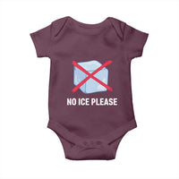 No Ice Please Baby Onesie Ice Cube Anti ICE Deportation Human Rights Protest