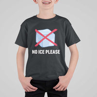 No Ice Please T Shirt For Kid Ice Cube Anti ICE Deportation Human Rights Protest