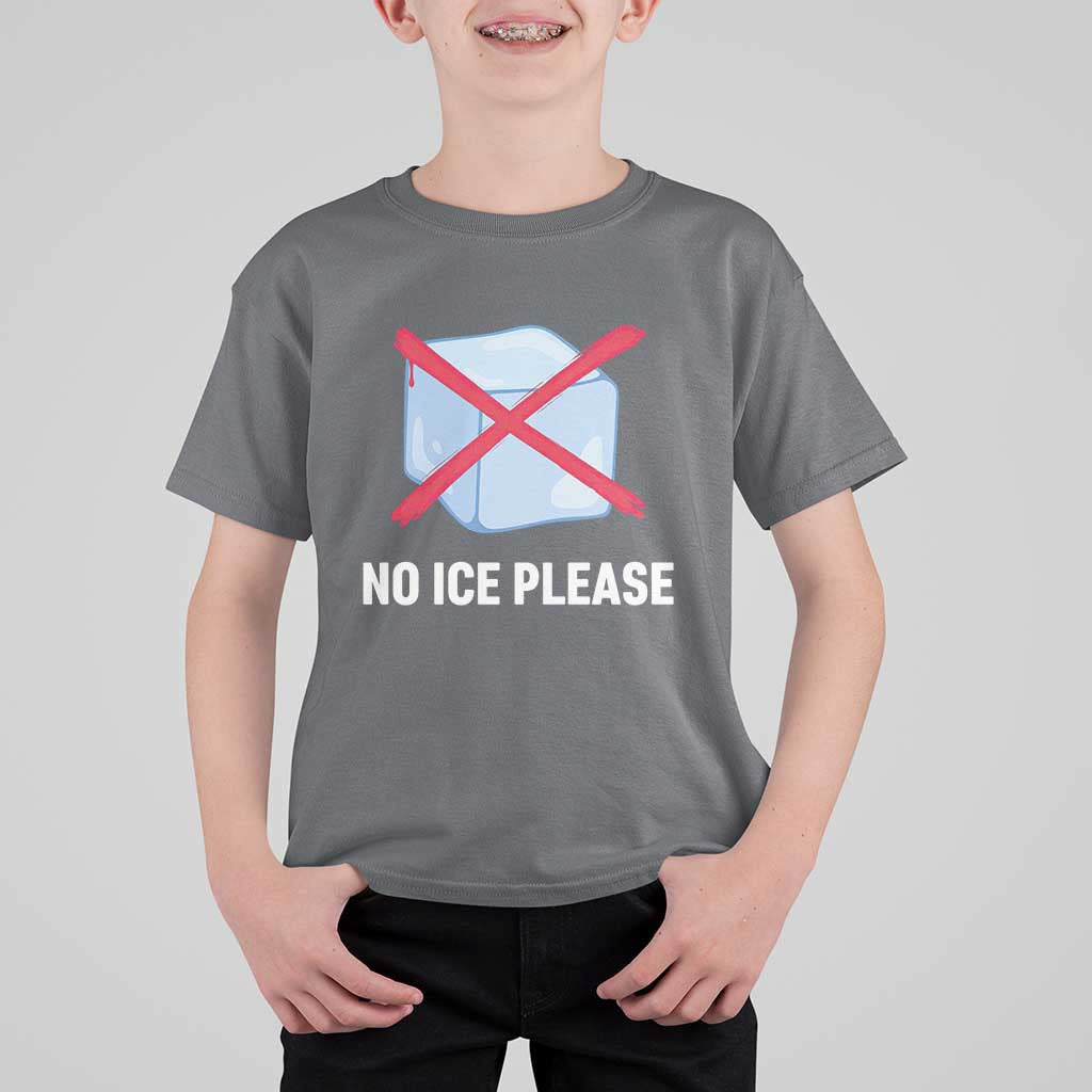 No Ice Please T Shirt For Kid Ice Cube Anti ICE Deportation Human Rights Protest