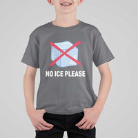 No Ice Please T Shirt For Kid Ice Cube Anti ICE Deportation Human Rights Protest