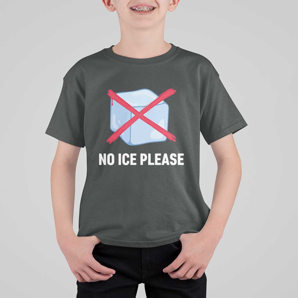 No Ice Please T Shirt For Kid Ice Cube Anti ICE Deportation Human Rights Protest