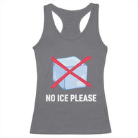 No Ice Please Racerback Tank Top Ice Cube Anti ICE Deportation Human Rights Protest