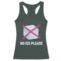 No Ice Please Racerback Tank Top Ice Cube Anti ICE Deportation Human Rights Protest