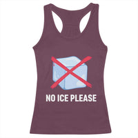No Ice Please Racerback Tank Top Ice Cube Anti ICE Deportation Human Rights Protest