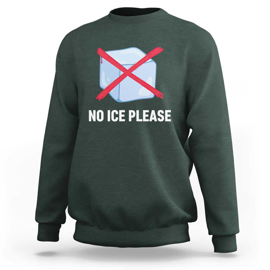 No Ice Please Sweatshirt Ice Cube Anti ICE Deportation Human Rights Protest