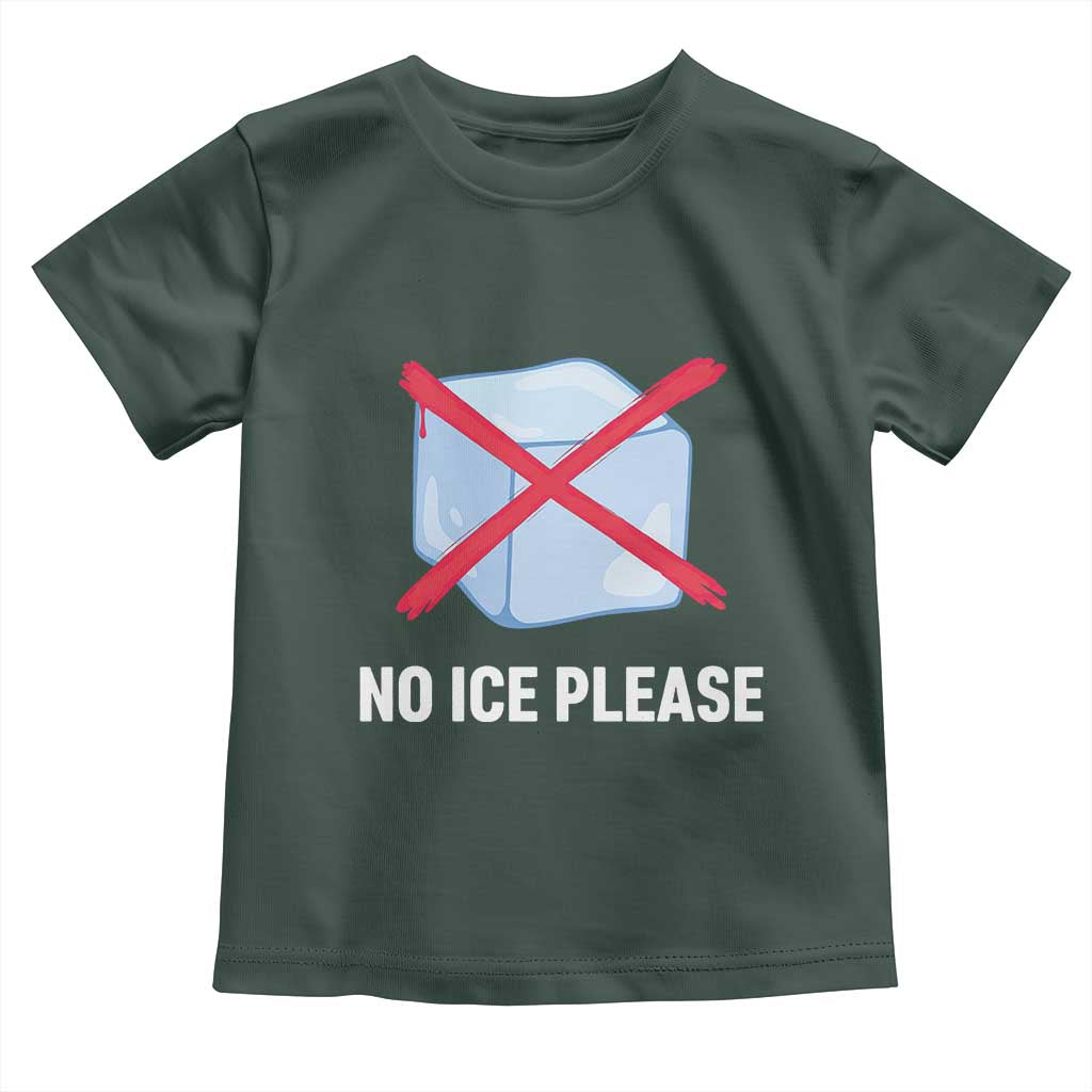 No Ice Please Toddler T Shirt Ice Cube Anti ICE Deportation Human Rights Protest