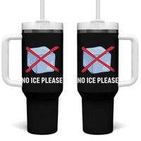 No Ice Please Tumbler With Handle Ice Cube Anti ICE Deportation Human Rights Protest