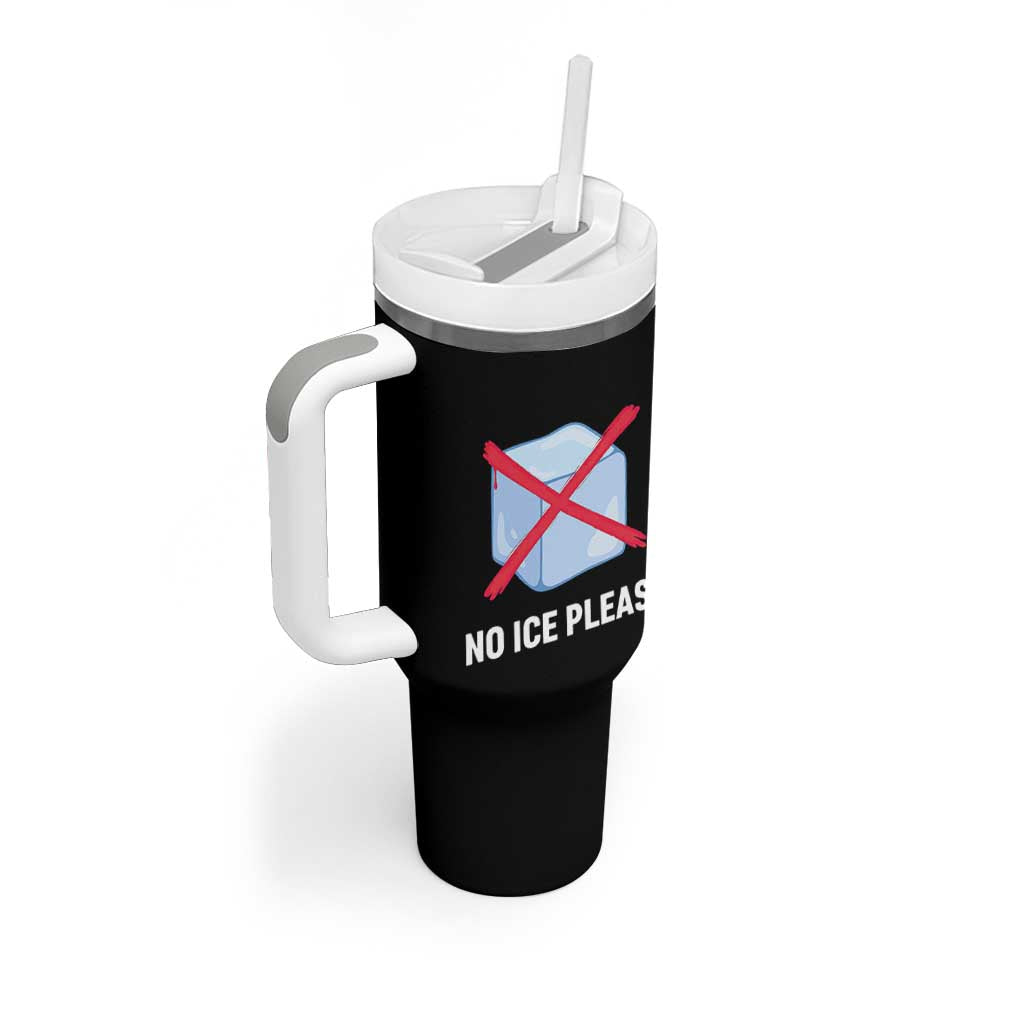 No Ice Please Tumbler With Handle Ice Cube Anti ICE Deportation Human Rights Protest