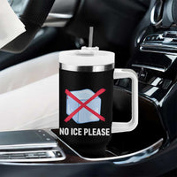 No Ice Please Tumbler With Handle Ice Cube Anti ICE Deportation Human Rights Protest
