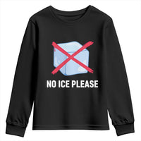 No Ice Please Youth Sweatshirt Ice Cube Anti ICE Deportation Human Rights Protest