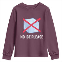 No Ice Please Youth Sweatshirt Ice Cube Anti ICE Deportation Human Rights Protest