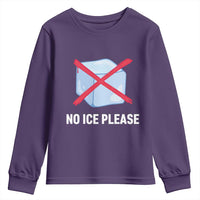 No Ice Please Youth Sweatshirt Ice Cube Anti ICE Deportation Human Rights Protest