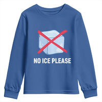 No Ice Please Youth Sweatshirt Ice Cube Anti ICE Deportation Human Rights Protest
