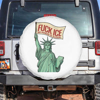 Fck Ice No Human Is Illegal Spare Tire Cover Statue of Liberty Anti ICE Immigration Human Rights Protest