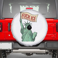 Fck Ice No Human Is Illegal Spare Tire Cover Statue of Liberty Anti ICE Immigration Human Rights Protest