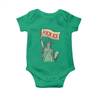Fck Ice No Human Is Illegal Baby Onesie Statue of Liberty Anti ICE Immigration Human Rights Protest