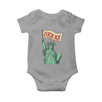 Fck Ice No Human Is Illegal Baby Onesie Statue of Liberty Anti ICE Immigration Human Rights Protest