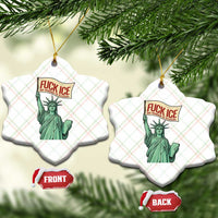 Fck Ice No Human Is Illegal Ceramic Ornament Statue of Liberty Anti ICE Immigration Human Rights Protest