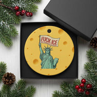 Fck Ice No Human Is Illegal Ceramic Ornament Statue of Liberty Anti ICE Immigration Human Rights Protest