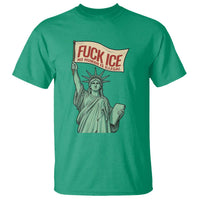 Fck Ice No Human Is Illegal T Shirt Statue of Liberty Anti ICE Immigration Human Rights Protest