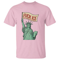 Fck Ice No Human Is Illegal T Shirt Statue of Liberty Anti ICE Immigration Human Rights Protest
