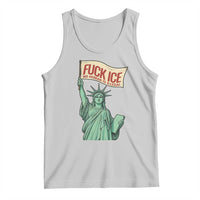 Fck Ice No Human Is Illegal Tank Top Statue of Liberty Anti ICE Immigration Human Rights Protest