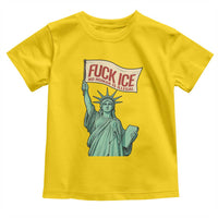 Fck Ice No Human Is Illegal Toddler T Shirt Statue of Liberty Anti ICE Immigration Human Rights Protest
