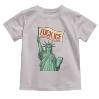 Fck Ice No Human Is Illegal Toddler T Shirt Statue of Liberty Anti ICE Immigration Human Rights Protest