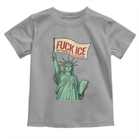 Fck Ice No Human Is Illegal Toddler T Shirt Statue of Liberty Anti ICE Immigration Human Rights Protest