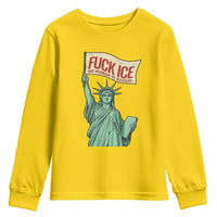 Fck Ice No Human Is Illegal Youth Sweatshirt Statue of Liberty Anti ICE Immigration Human Rights Protest