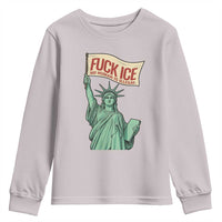 Fck Ice No Human Is Illegal Youth Sweatshirt Statue of Liberty Anti ICE Immigration Human Rights Protest