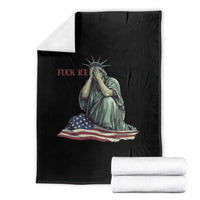 Statue of Liberty Anti ICE Deportation Human Rights Protest Throw Blanket