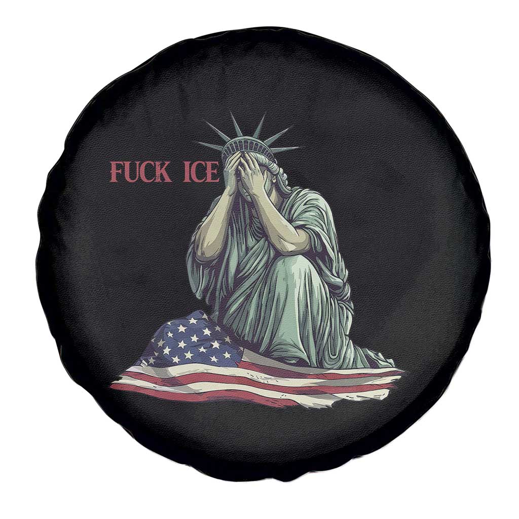 Statue of Liberty Anti ICE Deportation Human Rights Protest Spare Tire Cover