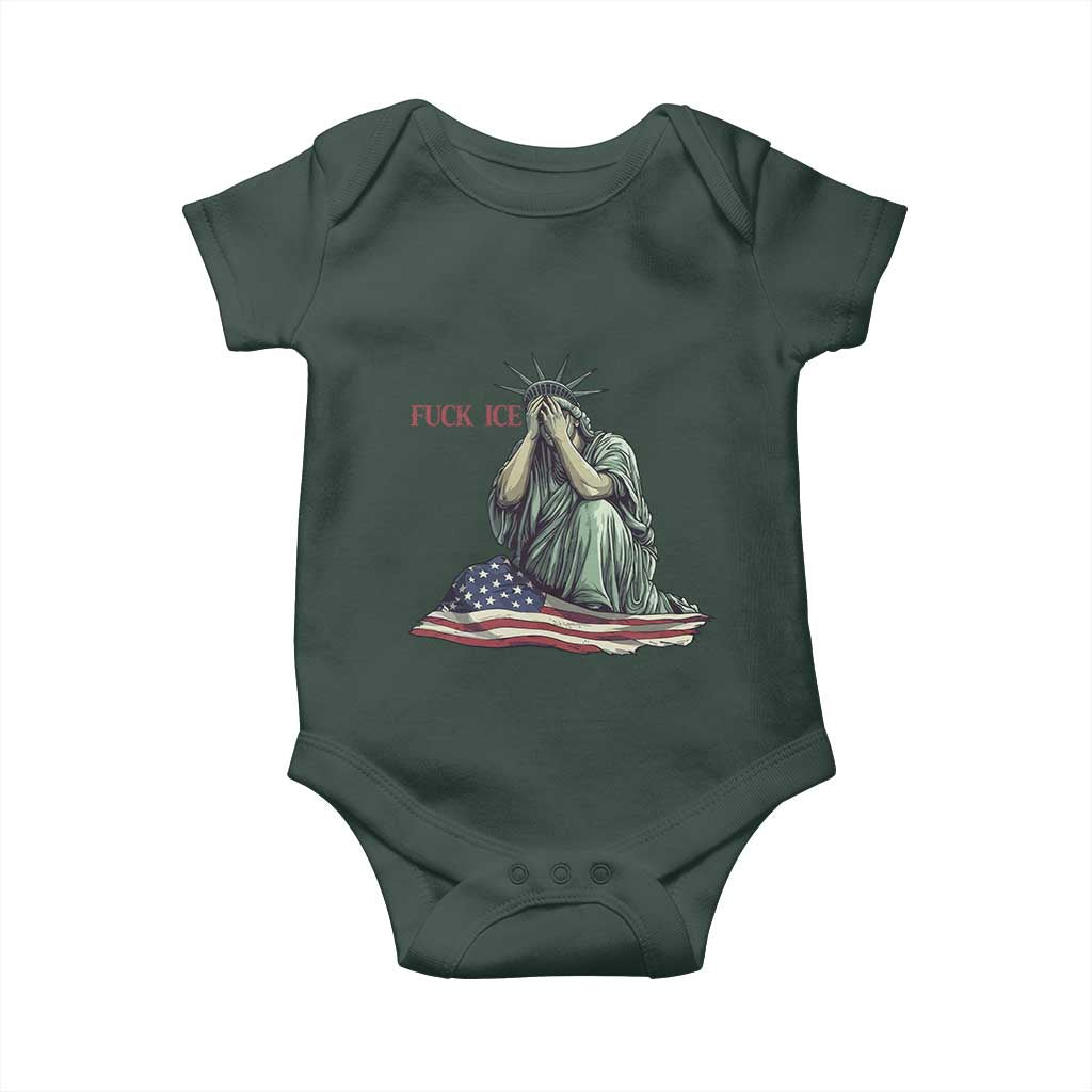 Statue of Liberty Anti ICE Deportation Human Rights Protest Baby Onesie