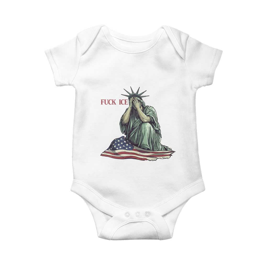 Statue of Liberty Anti ICE Deportation Human Rights Protest Baby Onesie