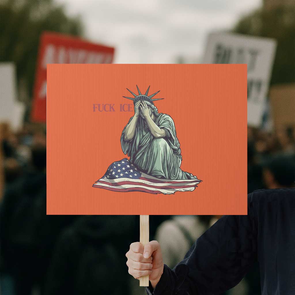 Statue of Liberty Anti ICE Deportation Human Rights Protest Protest Sign