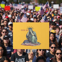 Statue of Liberty Anti ICE Deportation Human Rights Protest Protest Sign