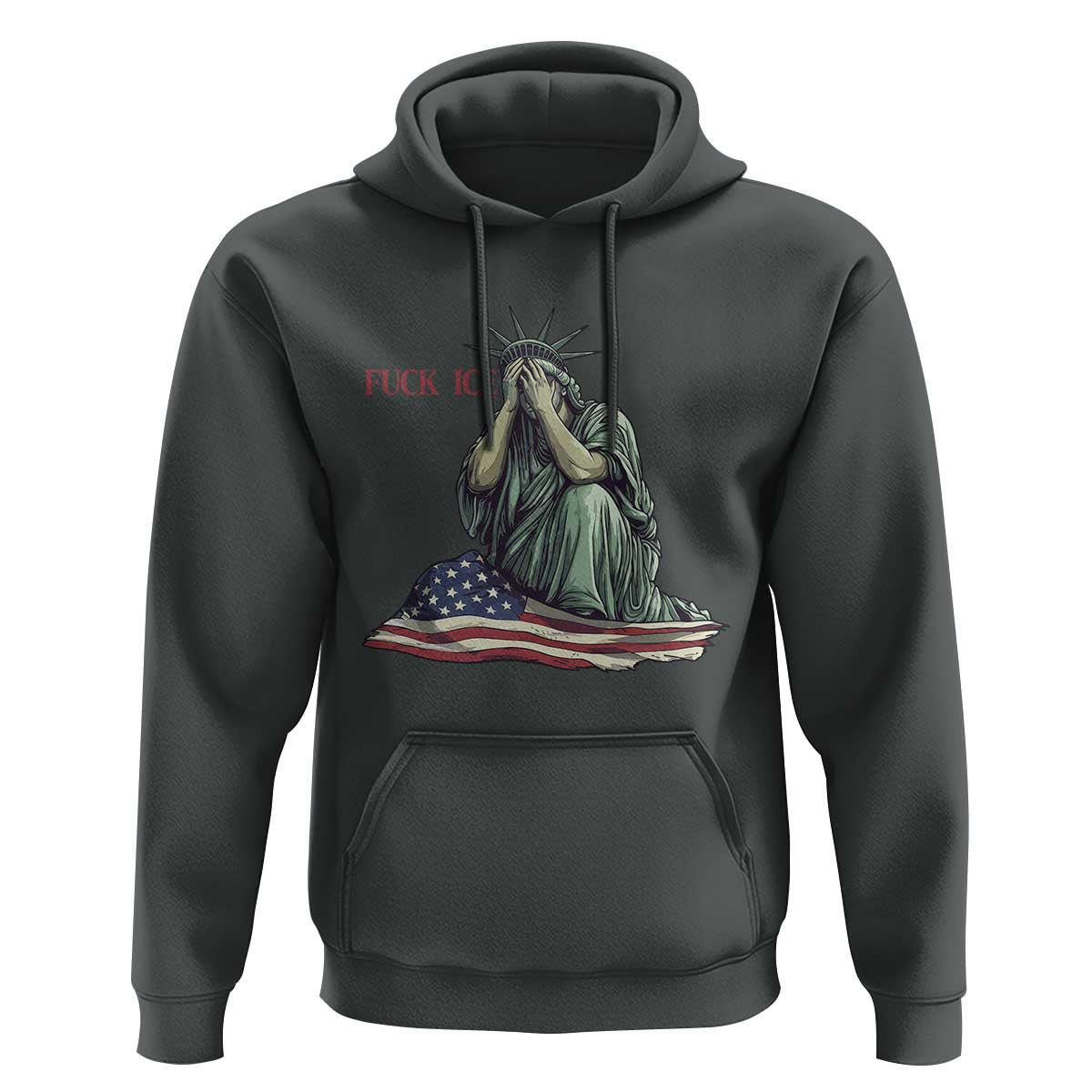 Statue of Liberty Anti ICE Deportation Human Rights Protest Hoodie