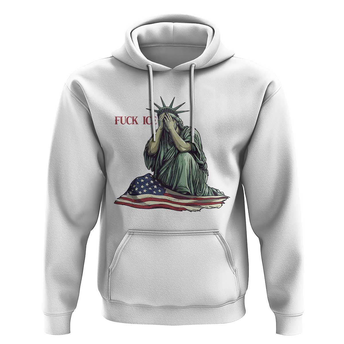 Statue of Liberty Anti ICE Deportation Human Rights Protest Hoodie