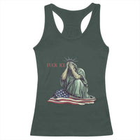 Statue of Liberty Anti ICE Deportation Human Rights Protest Racerback Tank Top