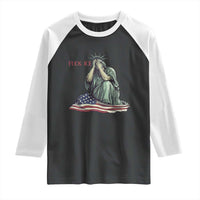 Statue of Liberty Anti ICE Deportation Human Rights Protest Raglan Shirt