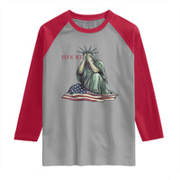 Statue of Liberty Anti ICE Deportation Human Rights Protest Raglan Shirt