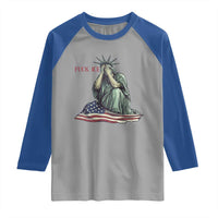 Statue of Liberty Anti ICE Deportation Human Rights Protest Raglan Shirt