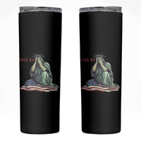 Statue of Liberty Anti ICE Deportation Human Rights Protest Skinny Tumbler