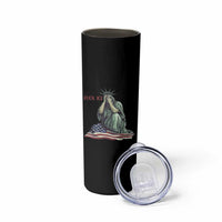 Statue of Liberty Anti ICE Deportation Human Rights Protest Skinny Tumbler