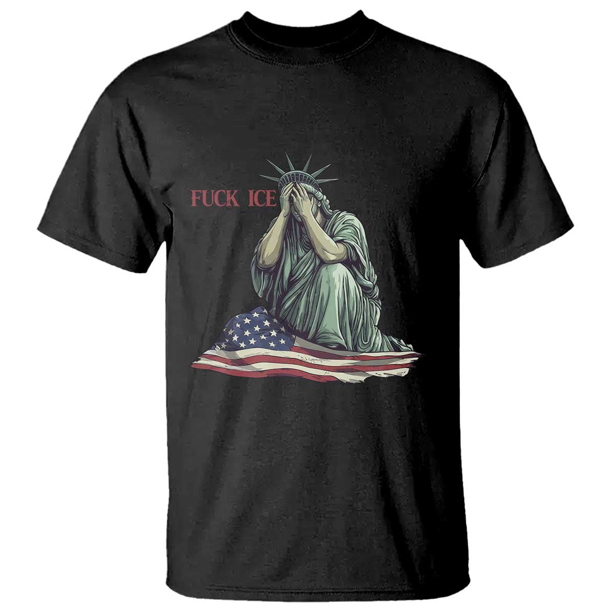 Statue of Liberty Anti ICE Deportation Human Rights Protest T Shirt